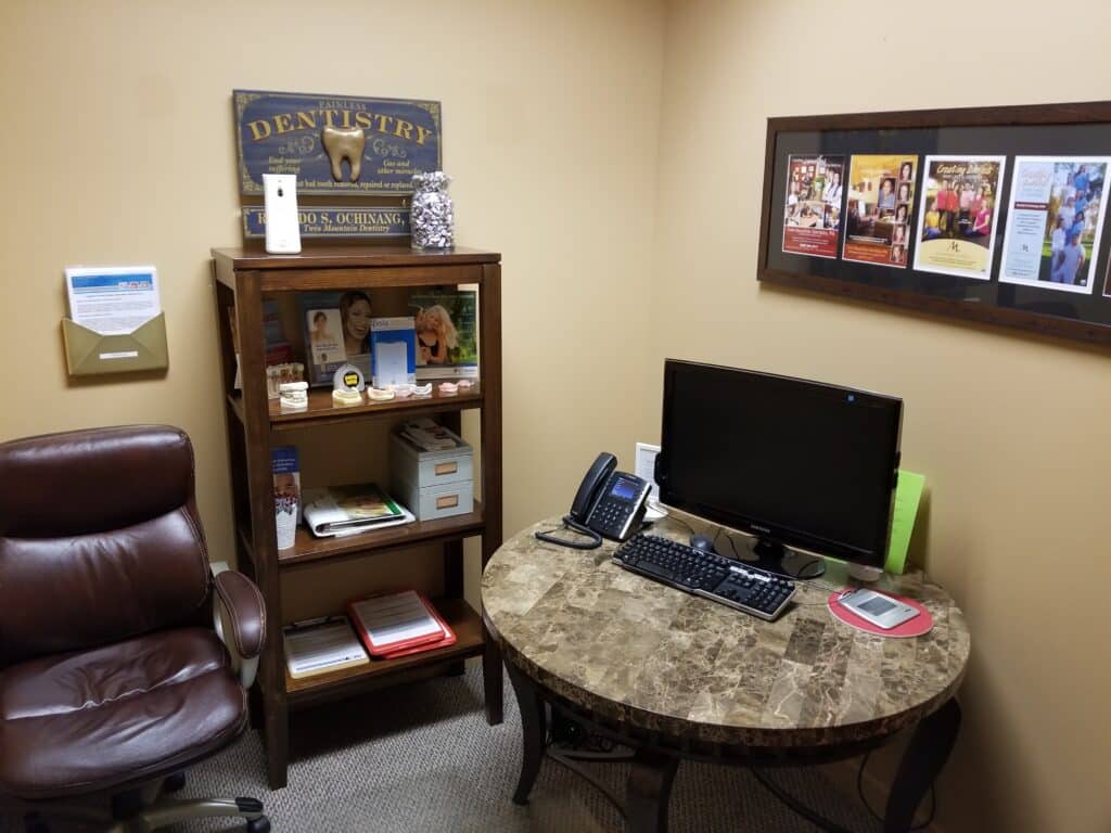 Consultation room at Twin Mountain Dentistry, PA