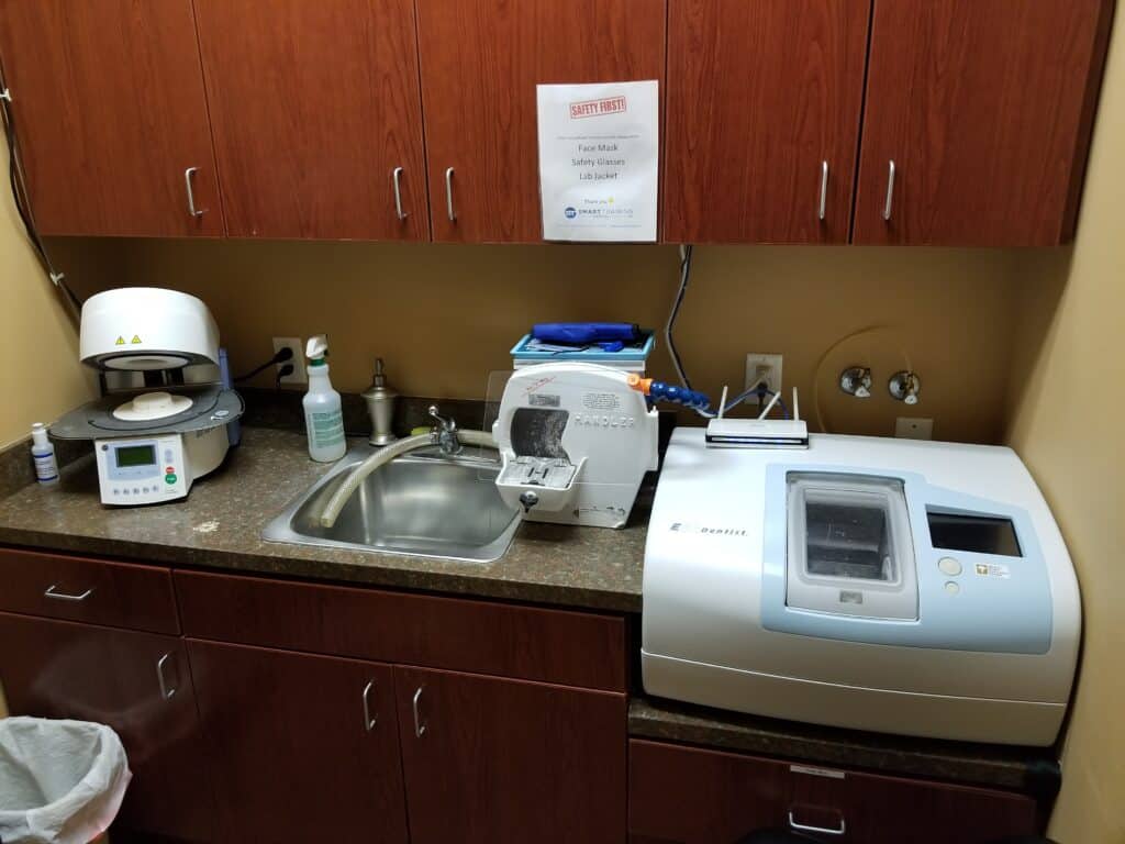 Dental laboratory at Twin Mountain Dentistry, PA