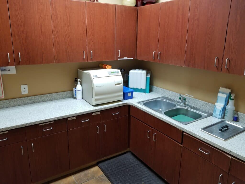 Sterilization room at Twin Mountain Dentistry, PA