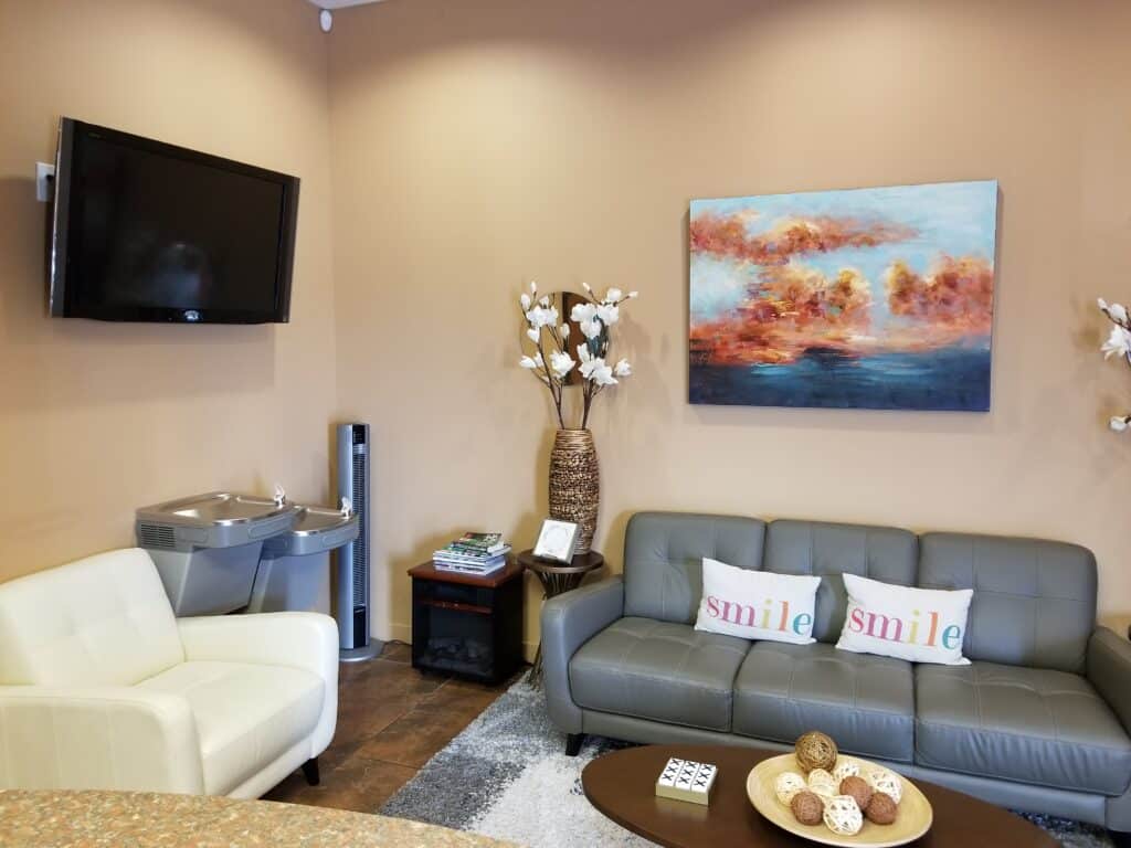 Waiting room at Twin Mountain Dentistry, PA